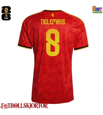 Belgien Youri Tielemans #8 Hemmatröja VM 2026 Kortärmad
